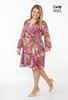 Picture of CURVY GIRL WRAP DRESS IN VIBRANT COLOURS